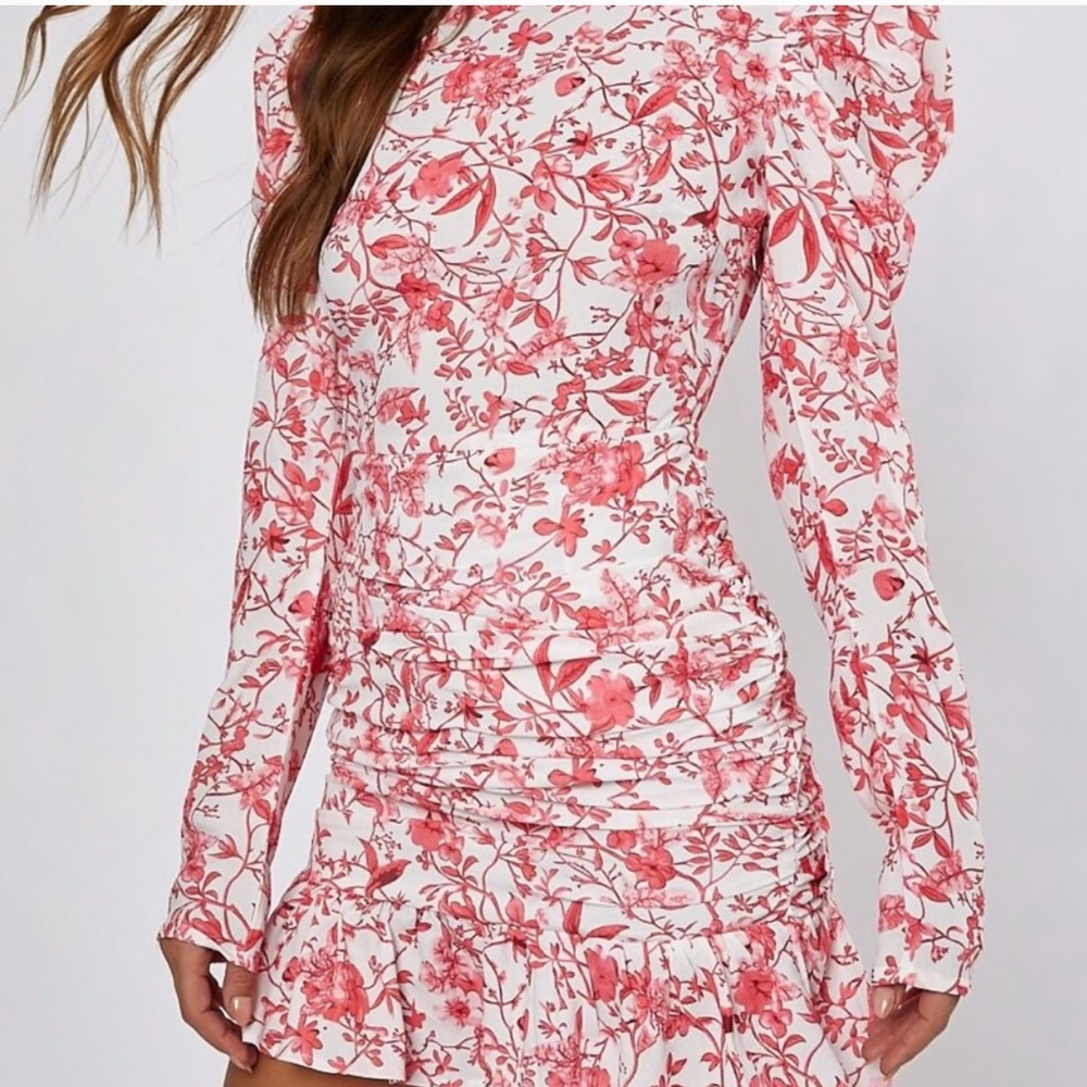 In the style X Lorna Luxe pink dress